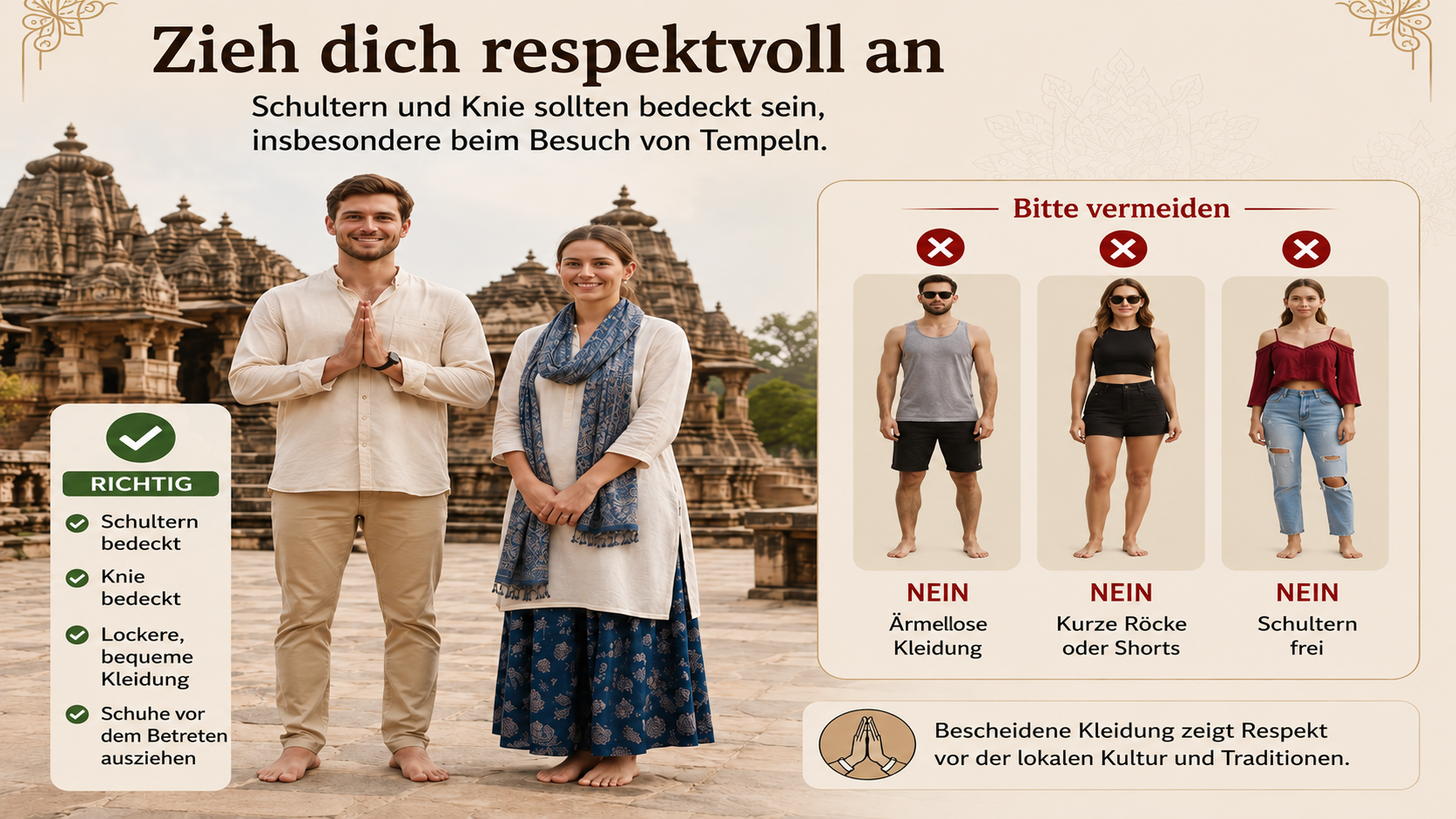 Tempel und Kultur in Indien